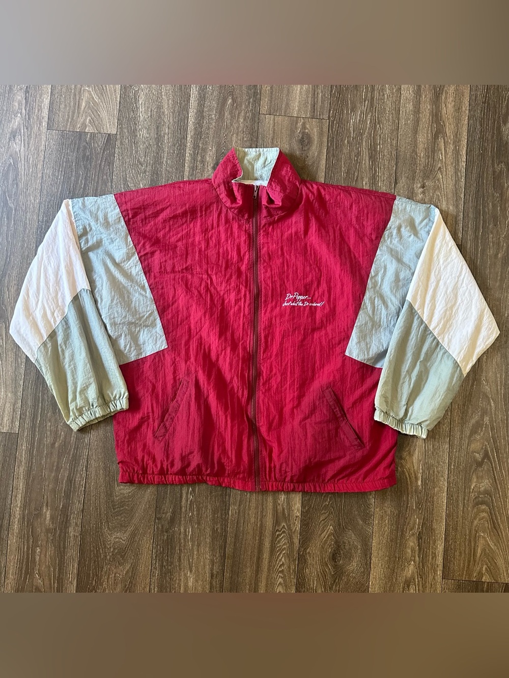 Dr Pepper Just What The Dr Ordered Red Color block Sahara Windbreaker Set Sz XL